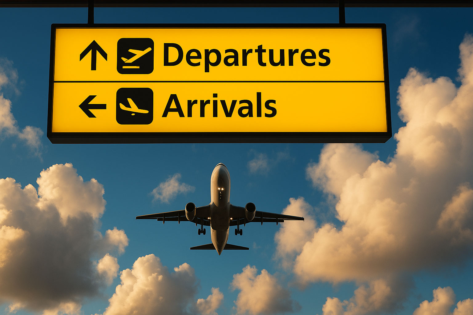 Flughafen Abflüge und Ankünfte